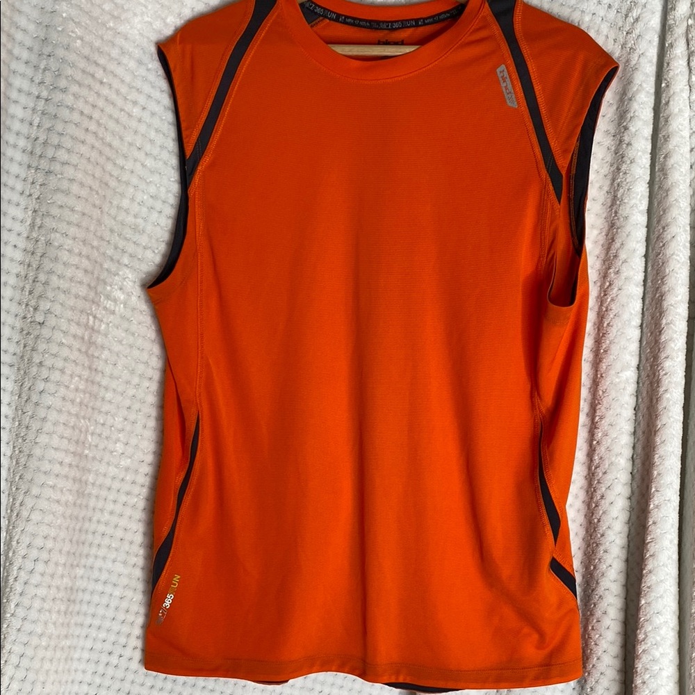 Hind Orange Athletic Sleeveless Running Shirt